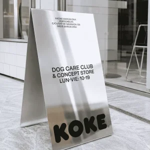 Custom Metal Sidewalk Advertising Board Foldable Stainless Steel Stand Sign for Cafe Restaurant and Retail Store