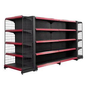 Custom Metal Storage and Display Shelves for Supermarket and Grocery Store