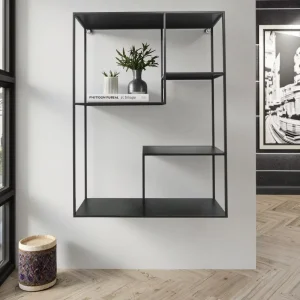 Custom Metal Wall-Mounted Display Shelf for Kitchen, Bathroom, and Living Room Storage