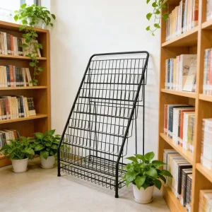 Custom Metal Wire Display Rack Stand Holder for Book Magazine Brochure Literature Newspaper Flyer Catalog Publication Storage
