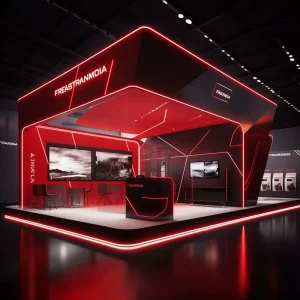 Custom Modern Fashion Pop-Up Store Modular Exhibition Stand Booth for Event Expo