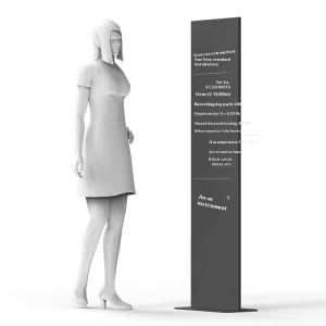 Custom Modern Floor-Standing Advertising Board Durable Weatherproof Outdoor Parking Directional Sign