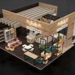 Custom Modern Pop Up Store Modular Exhibition Stand Booth for Event Expo