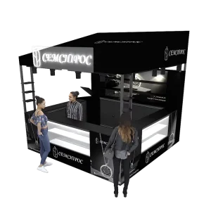 Custom Modular Aluminum LED Backlit Cafe Bar Expo Display Exhibition 10×10 Trade Show Booth