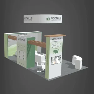 Custom Modular Aluminum Profile Booth Easy Assembly Lightweight Trade Show Display for USA Europe