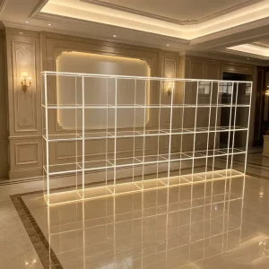 Custom Multi-Grid Floor-Standing Acrylic Display Cabinet