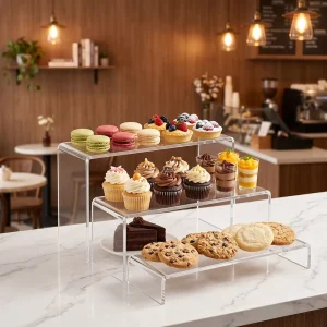 Custom Multi-Size Multi-Tier Acrylic Display Rack