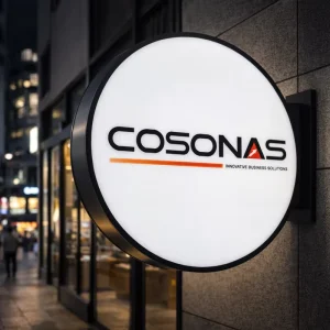 Custom Outdoor Acrylic LED Light Box Sign for Coffee Shops and Stores