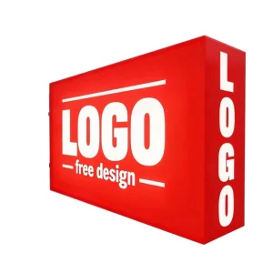 Custom Outdoor Acrylic and Stainless Steel Double Sided LED Light Box