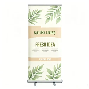 Custom Outdoor Aluminum Adjustable Heavy-Duty Retractable Roll-Up Banner Stand