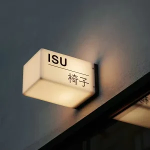Custom Outdoor Cube Acrylic LED Light Box Letter Wall Sign
