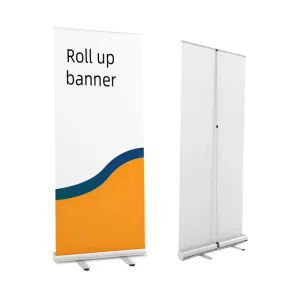 Custom Outdoor Electric Scrolling Roll up Banner Display Rack 85×200 Aluminum