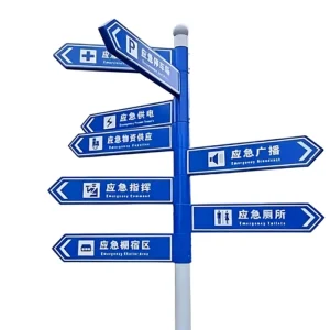 Custom Outdoor Metal Wayfinding and Directional Sign Board for Parks and Hotels