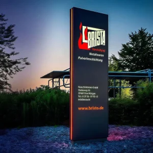 Custom Outdoor Pylon Wayfinding Sign Manufacturer Large Business Road Directional Sign Board