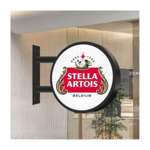 Custom Outdoor Round LED Light Box Sign with Aluminum Frame