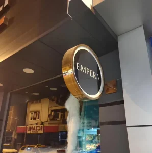 Custom Outdoor Wall Mounted Waterproof Electronic Lighting Acrylic Sign LED Round Light Box