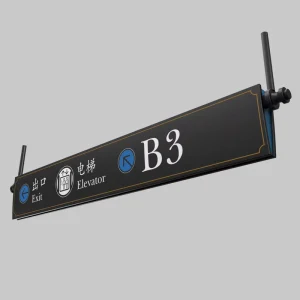 Custom Outdoor Wayfinding Signage, European Town Style, Shopping Mall Directional Signpost and Directory Board