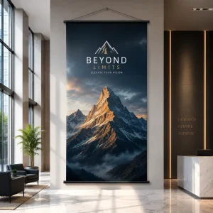 Custom PVC Roll up Retractable Scrolling Pull up Pop up Standing Banner for Advertising Promotion