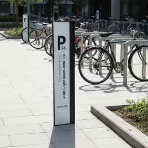 Custom Parking Garage Directional Sign Large Arrow and Level Indicator Durable Aluminum for Heavy Traffic