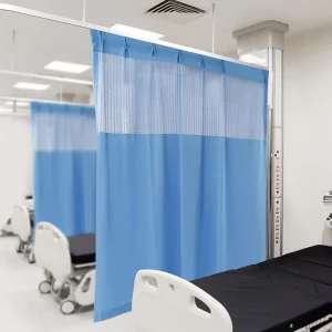 Custom Plain Polyester Curtain for Medical Clinic and Hospital Bed Partition