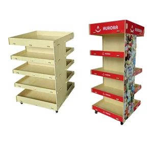 Custom Plywood Display Stand for Toys in Supermarkets and Shops
