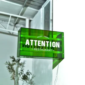 Custom Popular Whole Body Illuminated LED Light Box Sign Acrylic Advertising Decorations Hanging