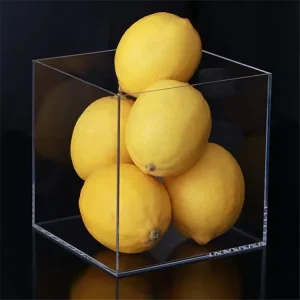 Custom Portable Acrylic Luxury Display Rack Transparent Light Weight Clear Stand 10 X 10 Multi Size Cube Acrylic Storage Box