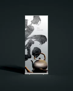Custom Portable Aluminum Trade Show Retractable Roll-Up Display Stand, Outdoor Full-Color Printed Backdrop