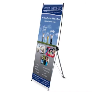 Custom Portable Digital Printed Roll Up X Banner Stand