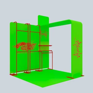 Custom Portable Exhibition Booth With Arch Design Aluminum Frame, Waterproof, Quick Assembly