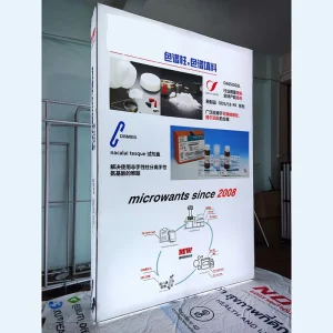 Custom Portable Modular Trade Show Stand Foldable Exhibition Booth with SEG Light Box Banner