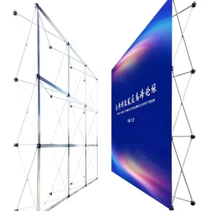 Custom Portable PVC Vinyl Pop-Up Trade Show Display Stand for Automotive Exhibits