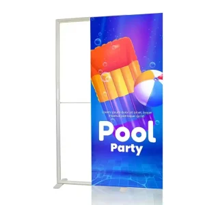 Custom Portable Rectangle Aluminum Frame LED Light Box Water Resistant Full Color Outdoor Trade Show Display