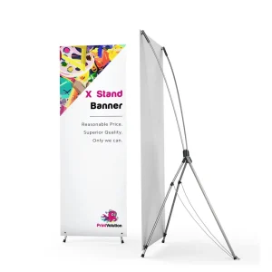 Custom Portable Retractable Horizontal X Banner Stand