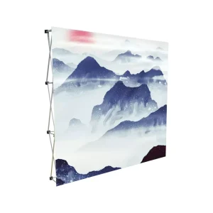 Custom Portable Tension Fabric Backdrop Back Wall Pop-Up Stand Banner Trade Show Display Booth
