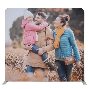 Custom Portable Trade Show Tension Fabric Stand EZ Tube Backdrop Display Wall Stretch Fabric Display