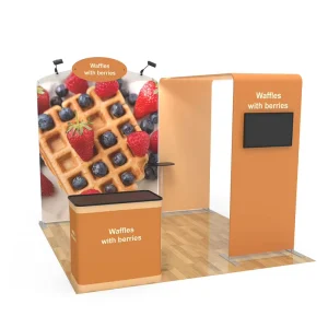 Custom Print Portable SEG Fabric LED Light Box Advertising Display Stand Backlit Frameless Lightbox for Trade Show Event Booth