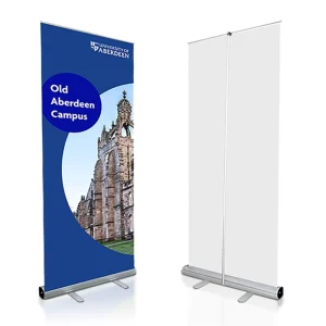 Custom Printed 80x200cm Aluminum Frame Portable Retractable Banner