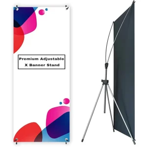 Custom Printed Aluminum Portable Event Display Stand with Banner X Stand