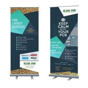 Custom Printed Aluminum Retractable Roll-Up Banner Display