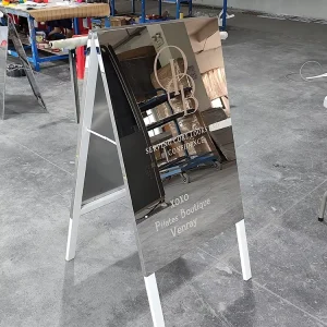 Custom Printed Foldable Outdoor A-Frame Sidewalk Sign for Cafe Shop Boutique