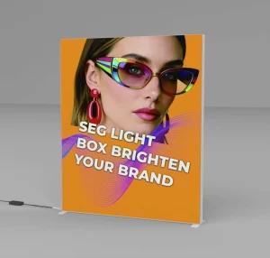 Custom Printed PVC Outdoor SEG Light Box Display Board