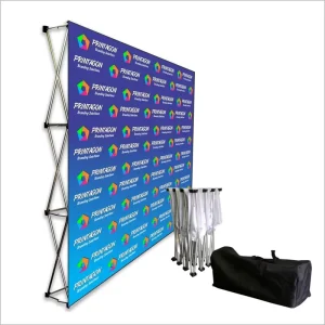 Custom Printed Pop-Up Wall Banner with Portable Display Stand