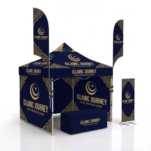 Custom Printed Waterproof Canopy Portable Aluminium 10×10 Frame EZ up Pop up Canopy Ten for Events Advertising Promotion Wedding