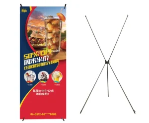 Custom Printed Windproof Tripod X Banner Stand 60 x 160 cm and 80 x 180 cm