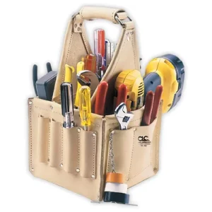 Custom Professional 526 Electrician’s and Maintenance Tool Pouch Heavy Duty 17 Pocket Tan Wear Resistant Garden