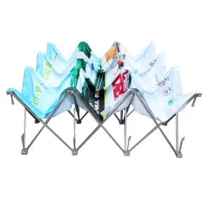 Custom RTS 8ft Tension Fabric Backdrop Stand Trade Show Aluminum Alloy Spring Pop-up Display Rack