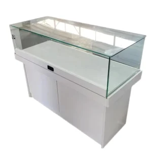 Custom Retail Counter Mobile Phone Glass Display Cabinet