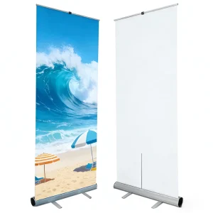 Custom Retractable Pop-Up Banner Stand with Portable Roll-Up Aluminum Frame, Model ZJ-r