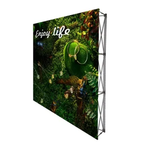 Custom Retractable Pop-Up Stage Banner Stand Backdrop Wall Display with Custom Graphics for Events